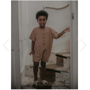 The Simple Folk The Explorer Playsuit in Olive